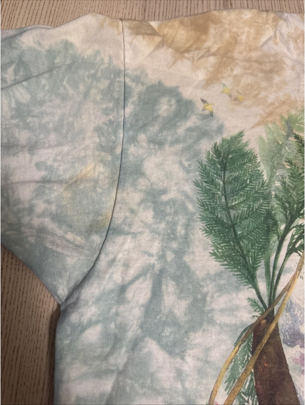 Vintage 1991 Liquid Blue Rainforest Preserve T-Shirt Tie Dye XL Single Stitch - Picture 10 of 16
